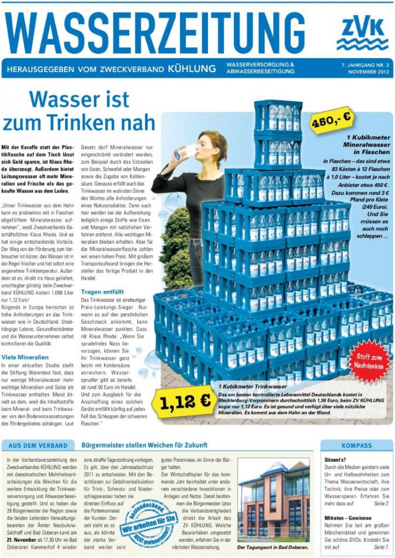 Cover Wasserzeitung 7. Jahrgang 2/2012