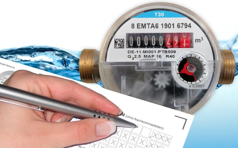 Wasserzählerablesung