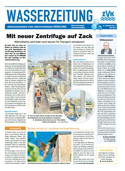 Cover Wasserzeitung 16. Jahrgang 1/2022